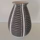 Vase Schlossberg vintage, années 1960/1970 – Graphisme noir et blanc