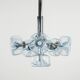 Chandelier, Italian design, Murano glass, 1970s, made in Italy.