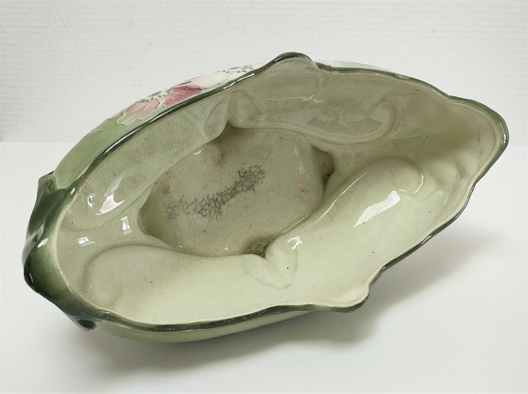 Art Nouveau gardener Keller and Guérin Earthenware St Clément decorated with flowers