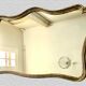 Large old gilded leaf mirror 131x76