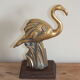 Pink flamingo in bronze