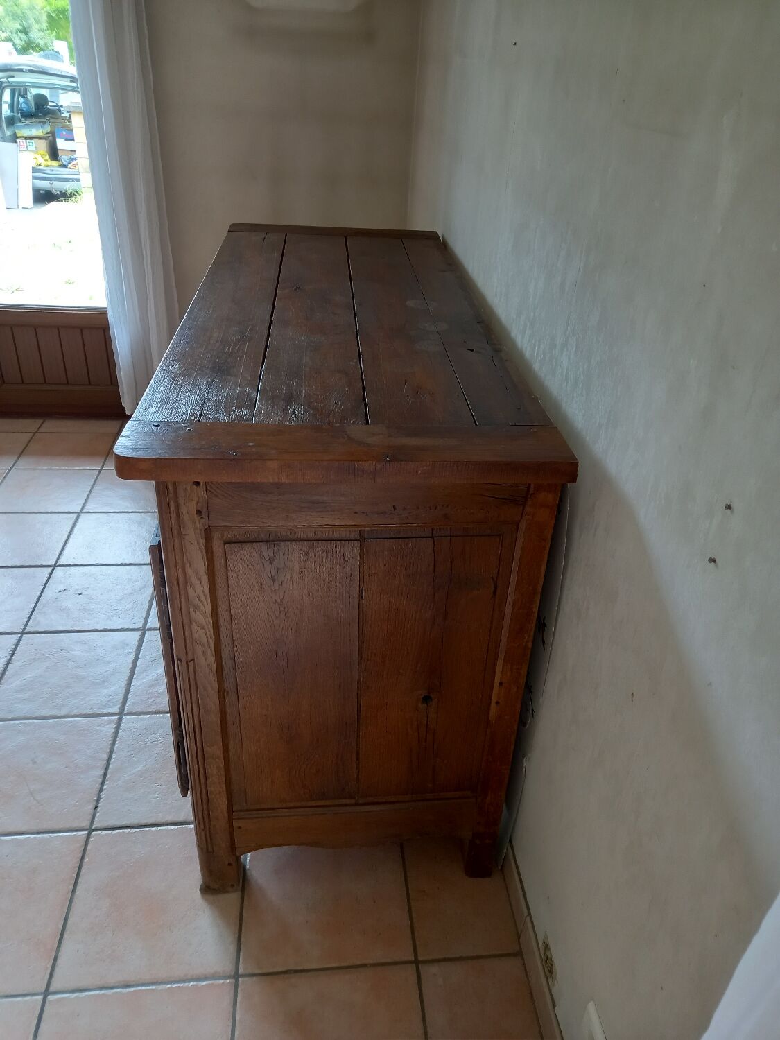 Antique oak sideboard