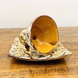 Rare Vallauris ceramic coffee service Sculptural design and u enamel