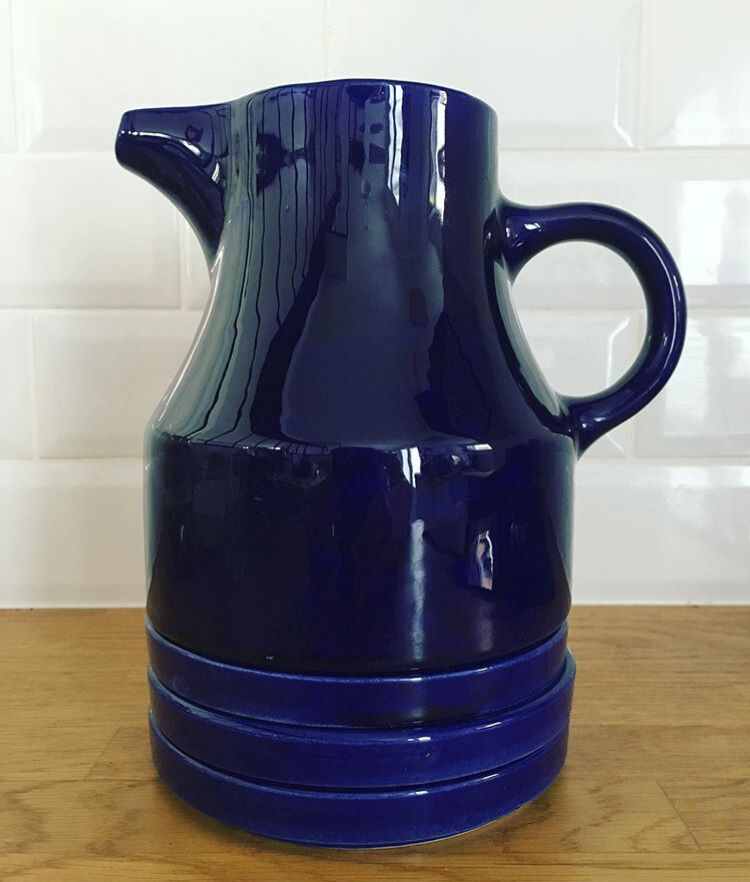 Set pitcher and sandstone plates