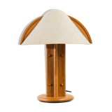 Wooden desk lamp with parchment shade from Denmark