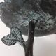 Pretty vintage bronze candle holder