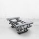Table basse en verre et chrome