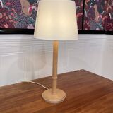 Solid wood lamp Scandinavian design 1960.