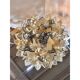 Venetian Amber and Fumè Multicolor “Rondini” Murano Glass Chandelier