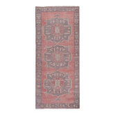 Vintage Turkish handmade rug 146x338 cm