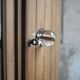 Art Deco wooden wardrobe with mirror