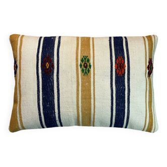 Housse de coussin kilim turc vintage, 40 x 60 cm