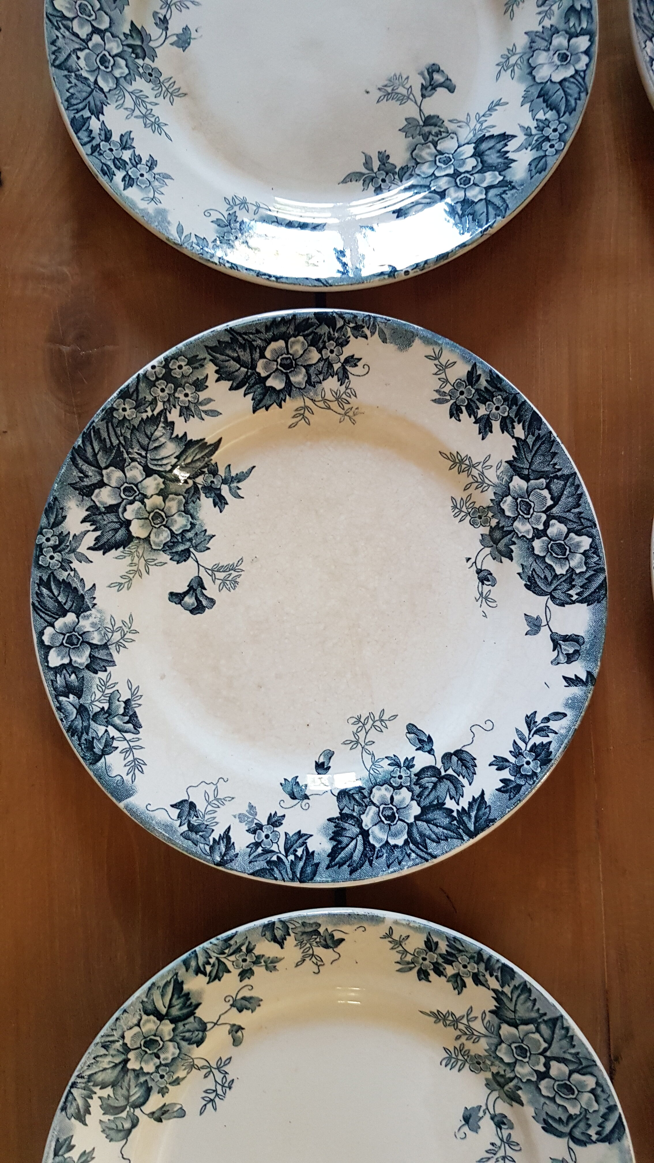 Set of 8 flat plates Saint Amand and Hamage