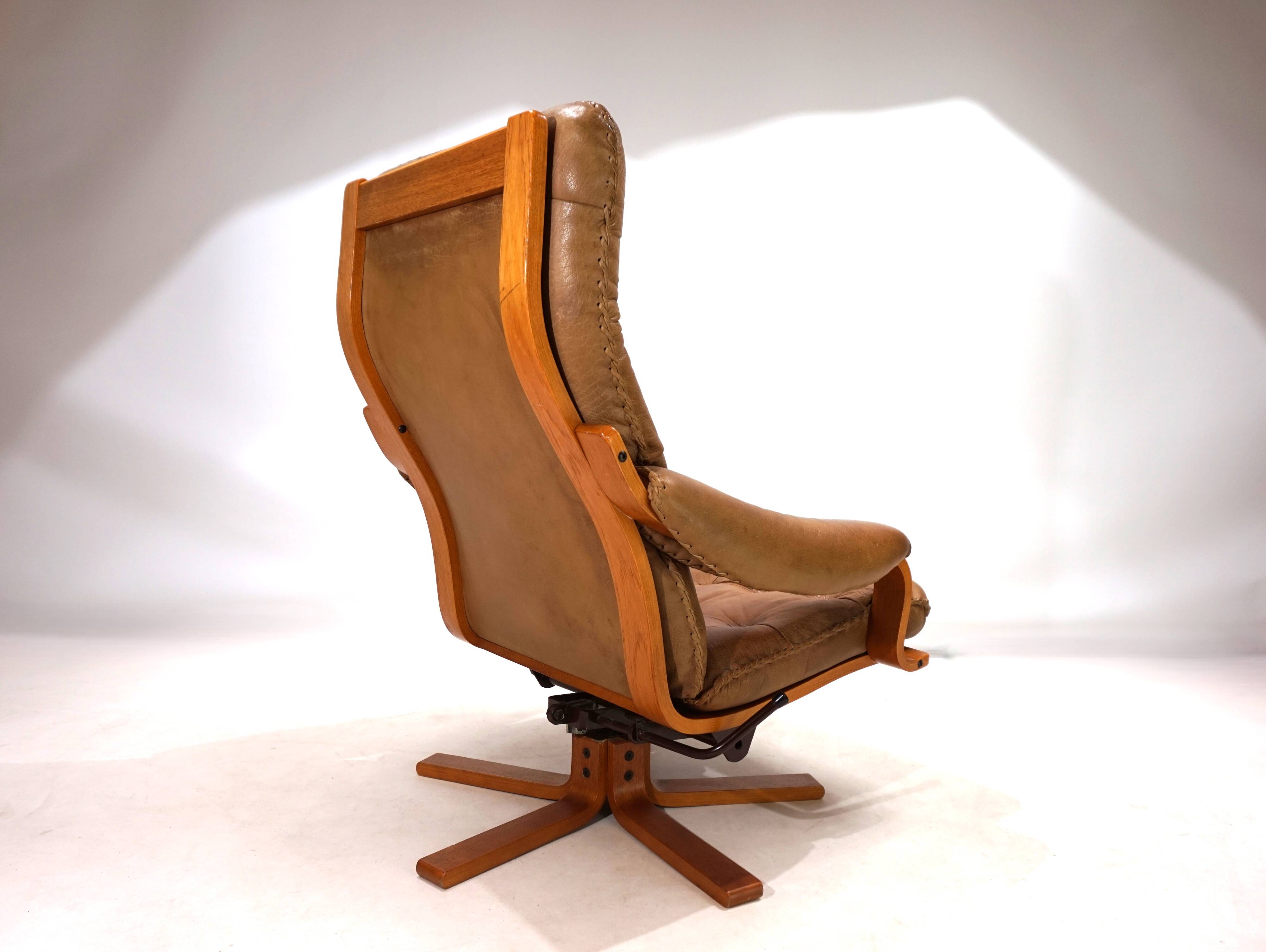 P. Schultz & Co. Denmark leather armchair, 1960