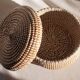 Panier en paille avec couvercle