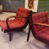 Pair of armchairs by Karel Kozelka and Antonin Kropacek