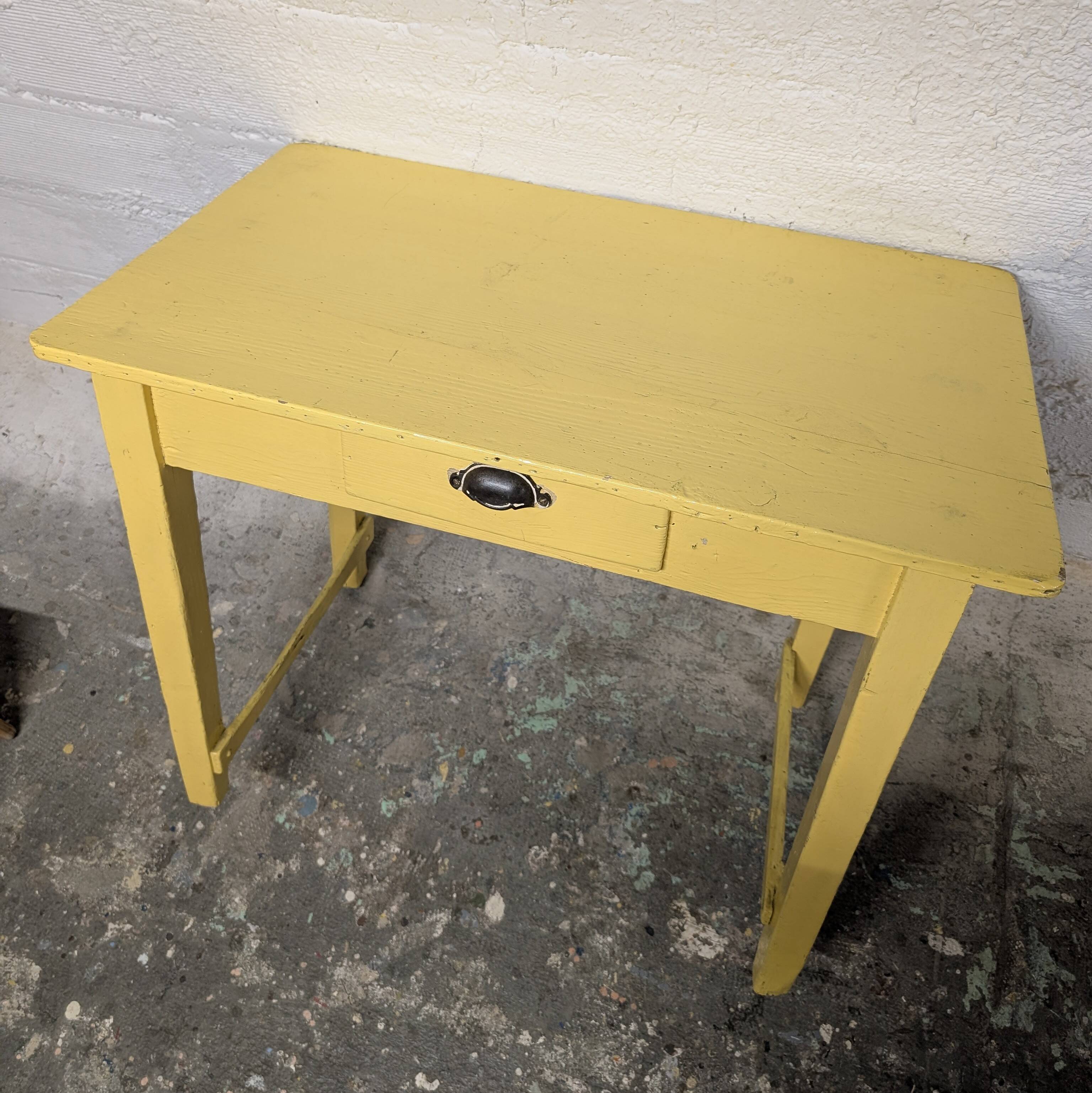 Yellow vintage table