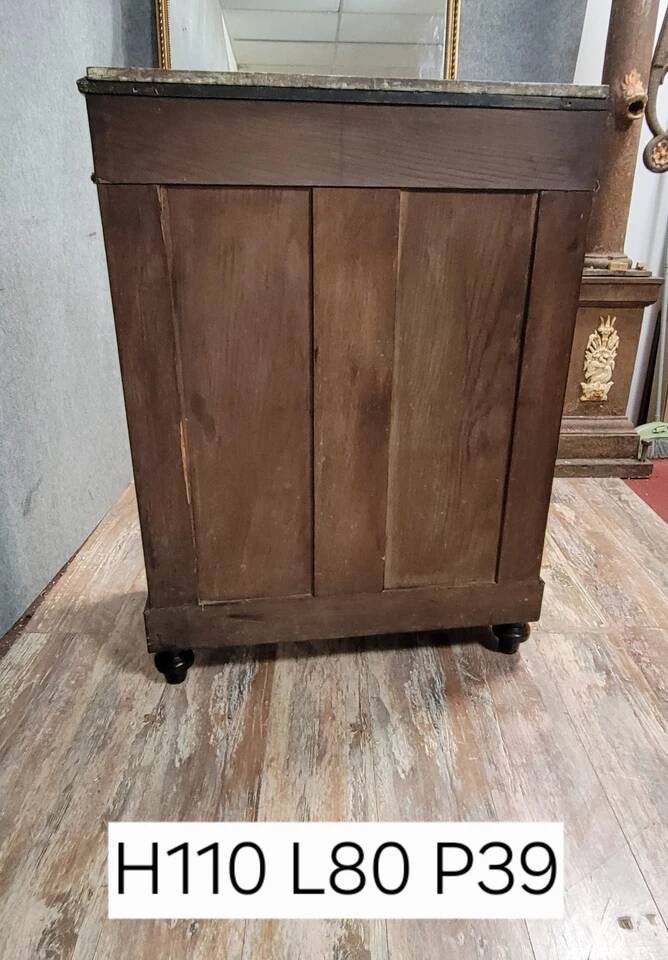Buffet "Boulle" époque Napoléon III en marquèterie et joncs de cuivre