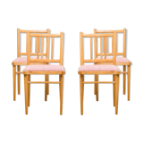 Ensemble de 4 chaises à manger de Ton, années 1970