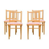 Ensemble de 4 chaises à manger de Ton, années 1970