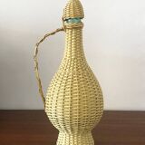 Vintage scoubidou bottle from the 60s