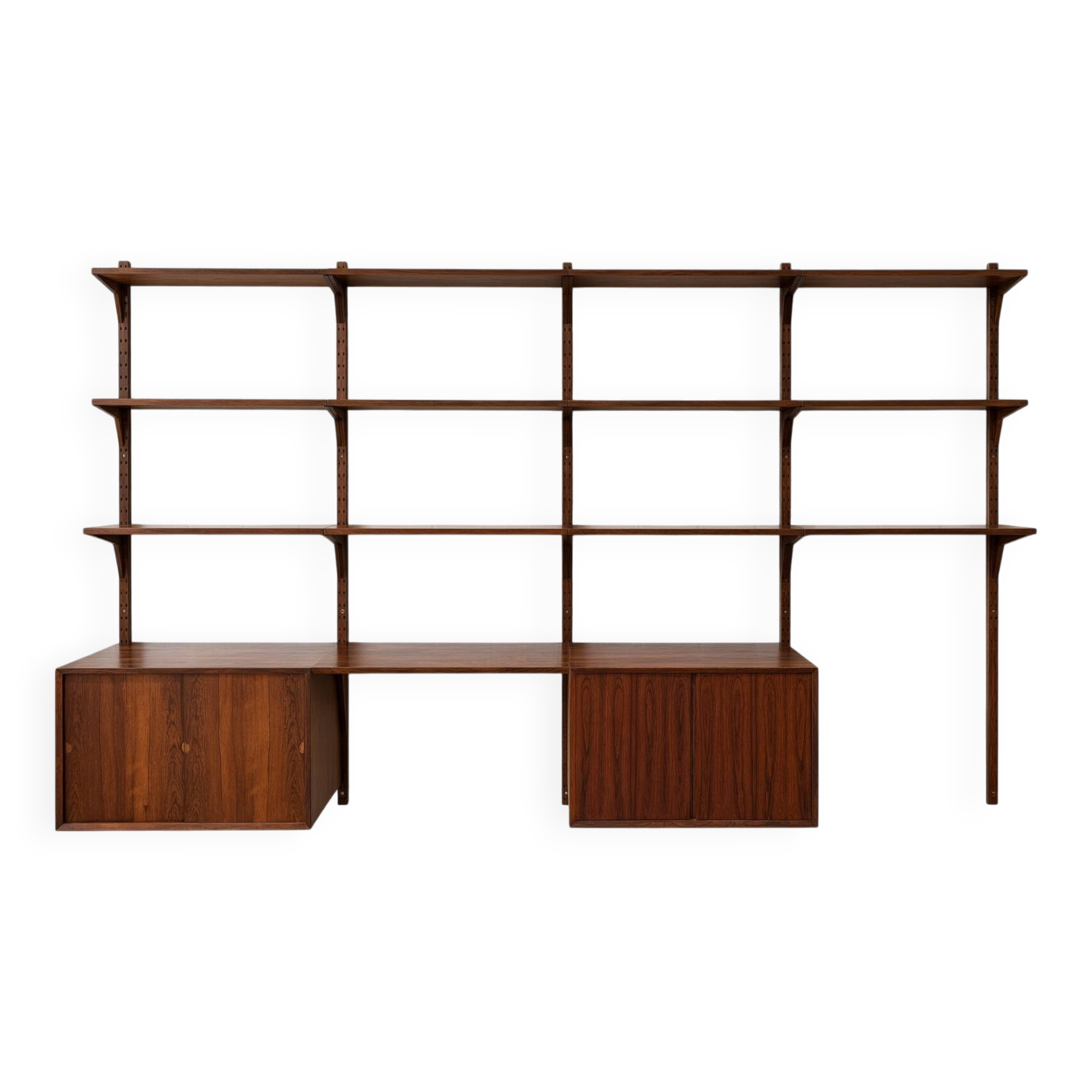 Rosewood Wall System by Poul Cadovius For Cado, 1960s.