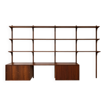 Rosewood Wall System by Poul Cadovius For Cado, 1960s.