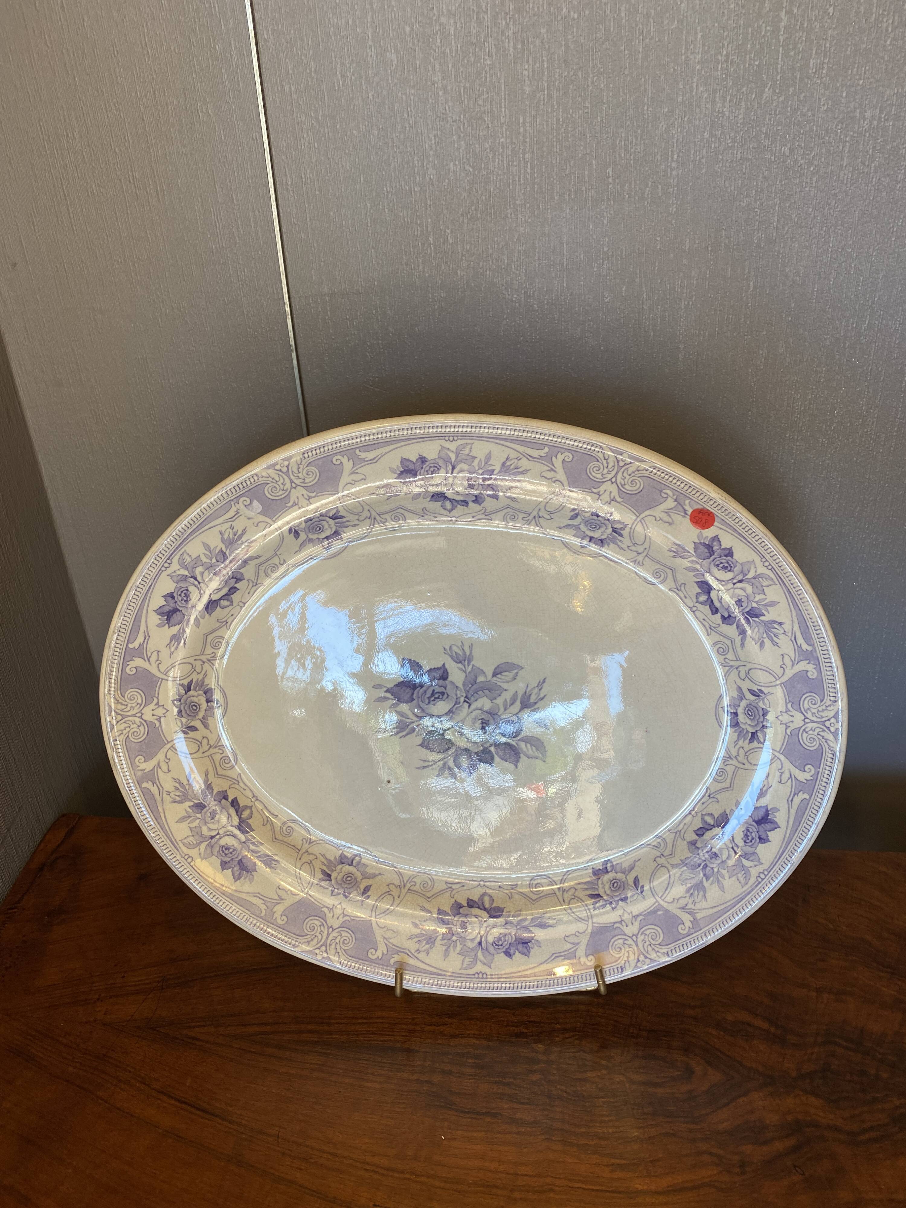 19th-century earthenware dish