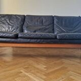 Midcentury Rare Leather Sofa Bovenkamp, Netherlands, 1960s