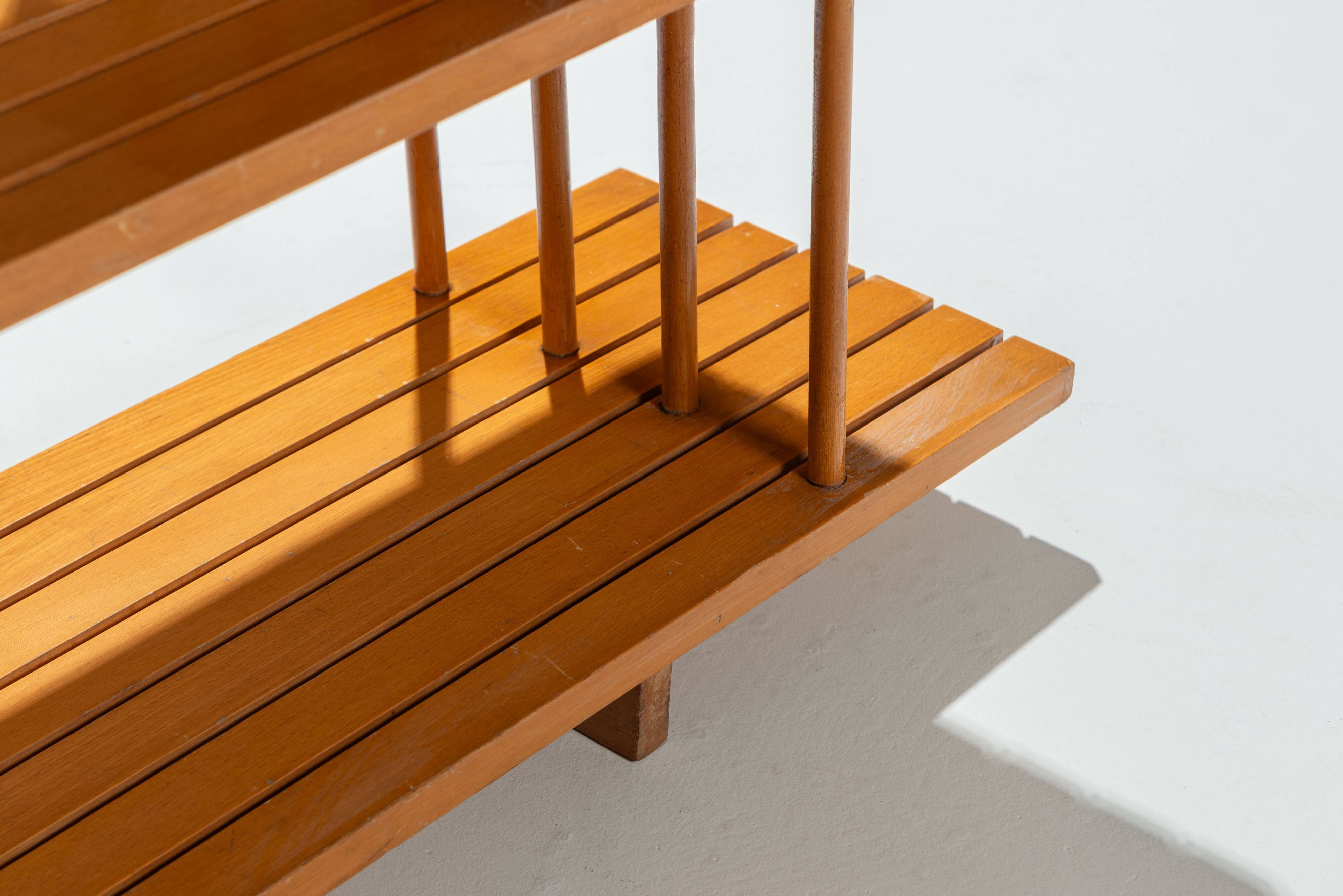 Mid-Century three tier wooden shelving unit