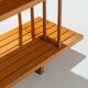 Mid-Century three tier wooden shelving unit