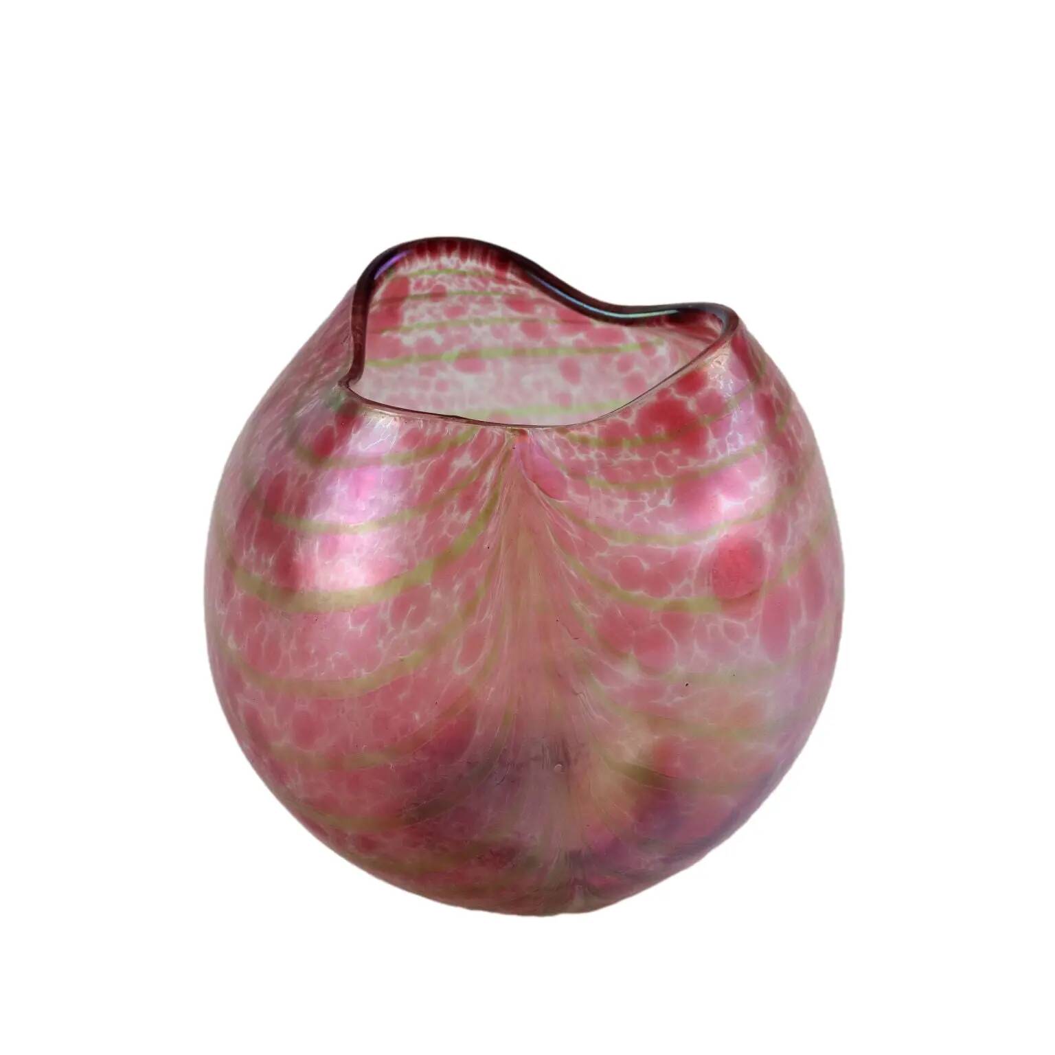 Antique glass vase in Loetz style, Austria, 20th century.