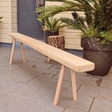 Handcrafted oak bench