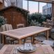 Rectangular dining table in exotic wood