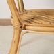 Old round rattan table, vintage from the 70s - 80s. Small table, or side table.