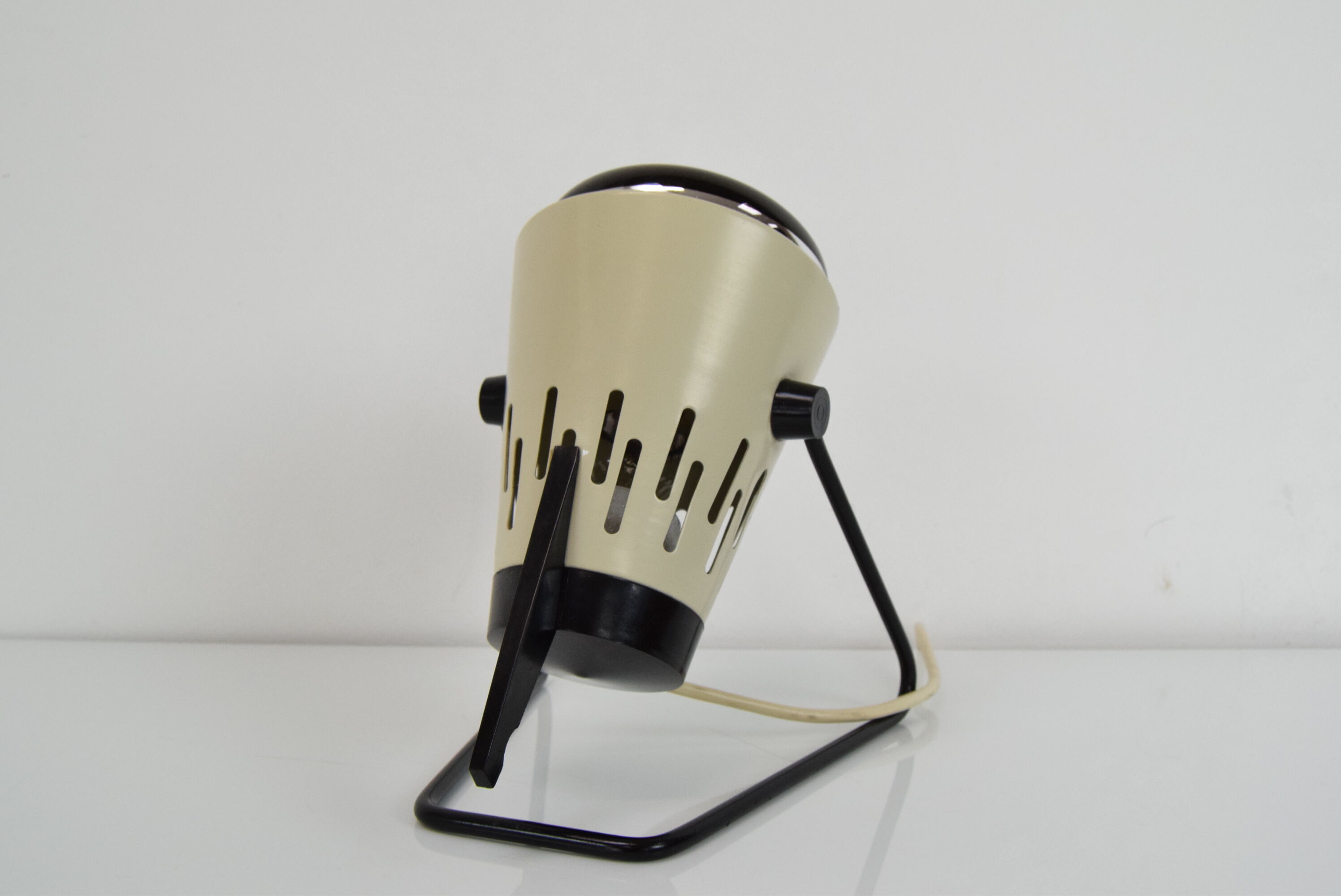 Mid-century infra table lamp,r ed light, circa 1980's