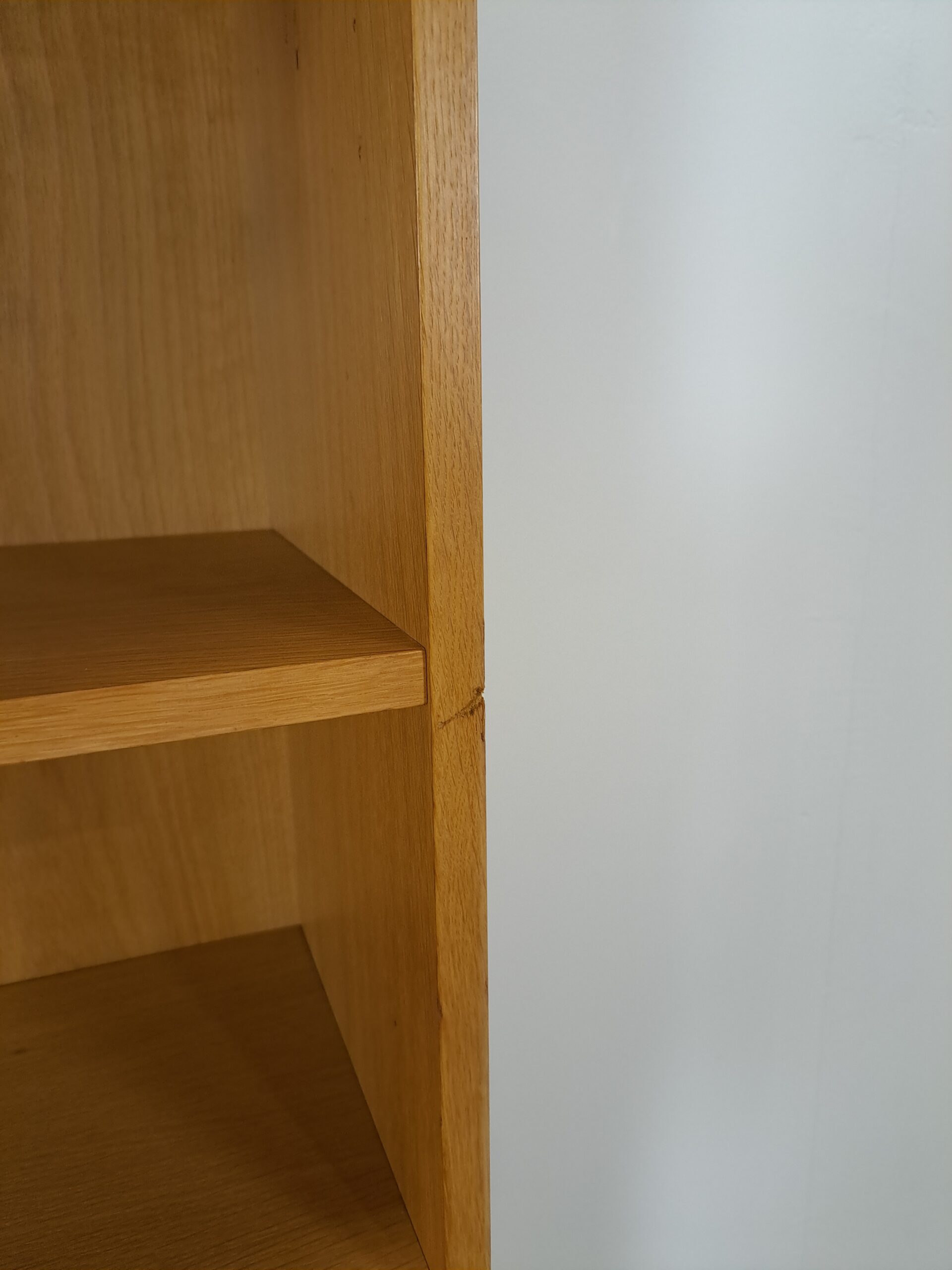 Tall LP bookcase with shelves from Sweden