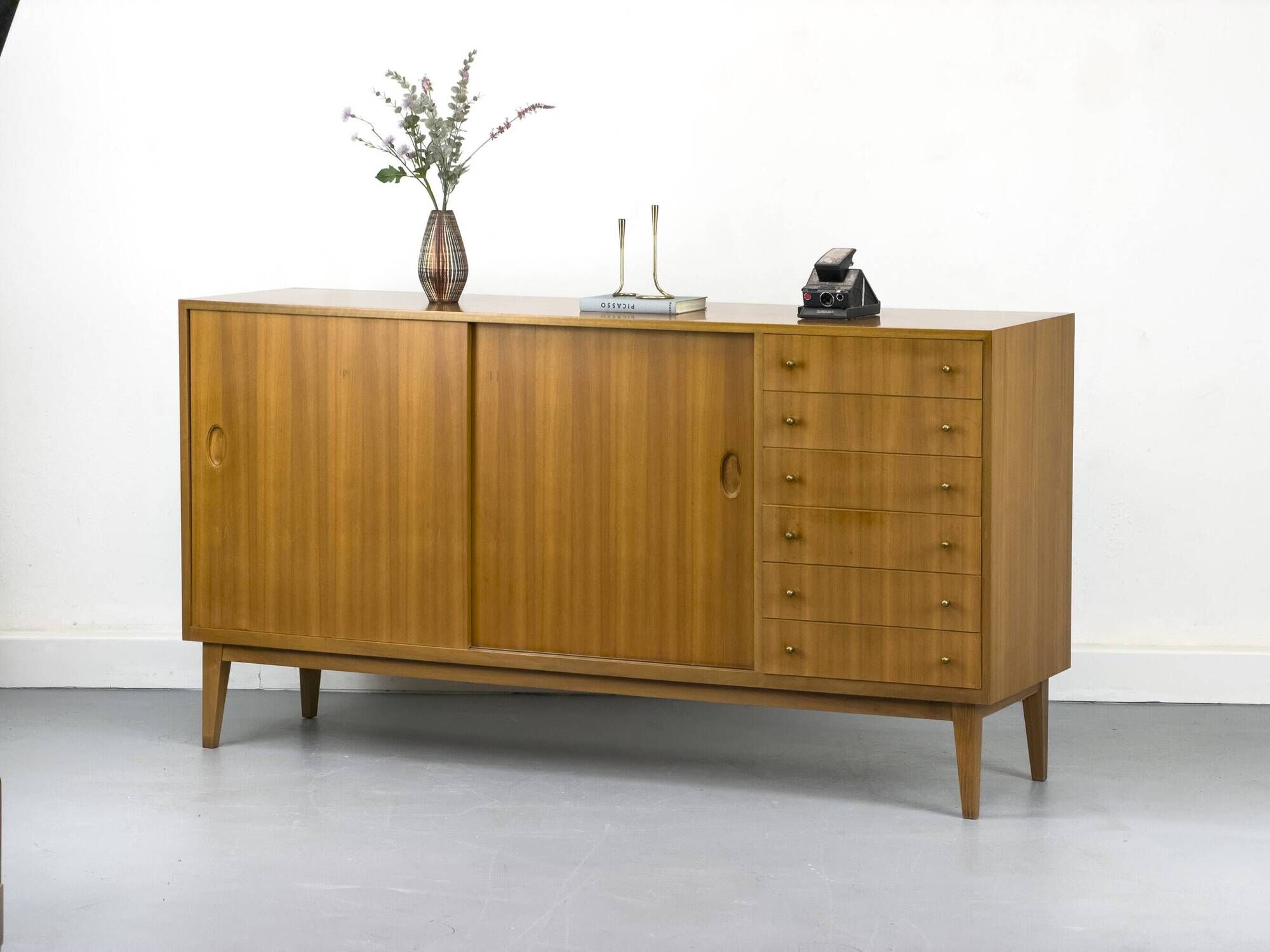 Mid-Century Sideboard in Walnut by Georg Satink for WK Möbel, 1950s