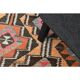 1970s Turkish Oushak Handmade Wool Cotton Orange Runner Rug 103x325