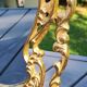Pivoting Psyche Makeup Mirror. Baroque/Rocaille Style. Bronze. Dim 31 x 20 cm