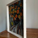 Floral still life oil painting by Maira Veisbārde | Latvia | 1981