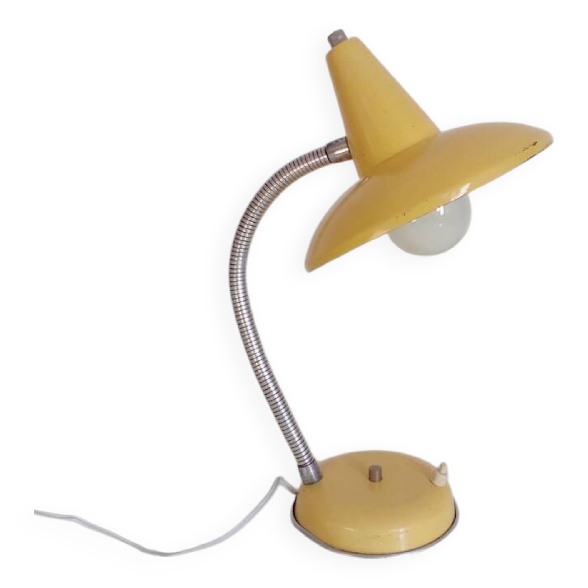 Lampe jaune vintage
