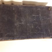 Glass tray and wooden handle