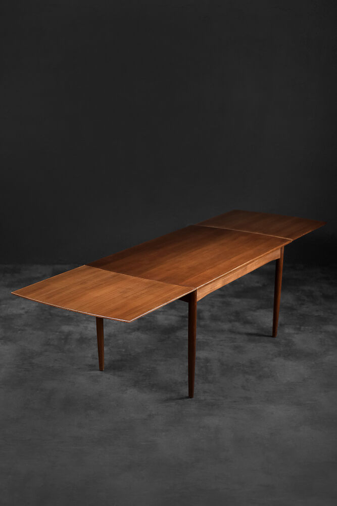 Vintage Mid-Century Danish Modern Teak Extendable Dining Table from BL-Møbler, 1960s