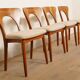 6 x dining chair | Koefoeds Hornslets | Niels Koefoed | Model Peter | Teak