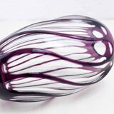 Bohemian crystal vase Johannes Oertel & co Haida
