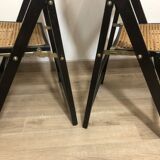 Paire de chaises cannées