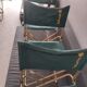 3 sièges pliable Lafuma vert vintage camping