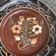 Plat creux décoratif alsacien, Poterie fait main , Henri Siegfried, vintage