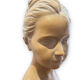 Bust of louise brongniart in patinated plaster after houdon